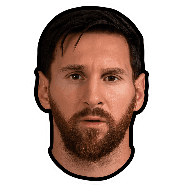 Lionel Messi celebration face swap