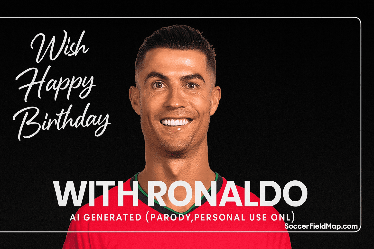 Wish Happy Birthday with AI Ronaldo